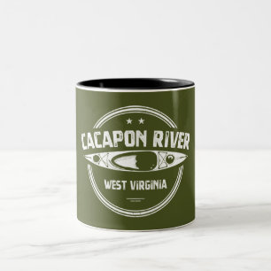Caneca De Café Em Dois Tons Cacapon River (Virgínia Ocidental)