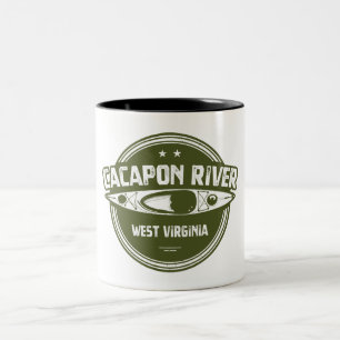Caneca De Café Em Dois Tons Cacapon River (Virgínia Ocidental)