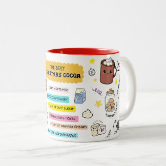 Caneca De Café Em Dois Tons Cacau de Natal