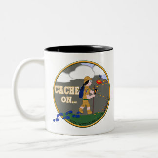 CANECA DE CAFÉ EM DOIS TONS CACHE NA GAROTA NEGRA GEOCACHANDO ZAZ