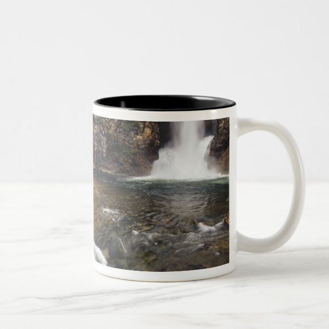 Caneca De Café Em Dois Tons Cachoeira Running Eagle também conhecida como Tric (Direita)