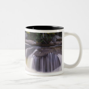 Caneca De Café Em Dois Tons Cachoeiras, Kancamagus Highway, Branco