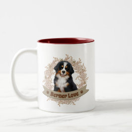 Caneca De Café Em Dois Tons Cachorro Bernês De Dois Toneladas