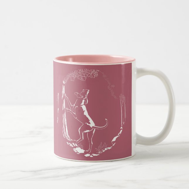Caneca De Café Em Dois Tons Cachorro Cachorro Cachorro Caça Cachorro Cachorro  (Direita)