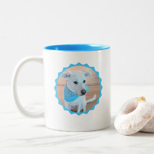 Caneca De Café Em Dois Tons Cachorro Cachorro Cachorro Cachorro 5 Azul