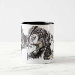 Caneca De Café Em Dois Tons Cachorro da Montanha Bernese
