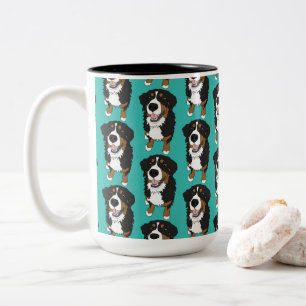Caneca De Café Em Dois Tons Cachorro da Montanha Bernese