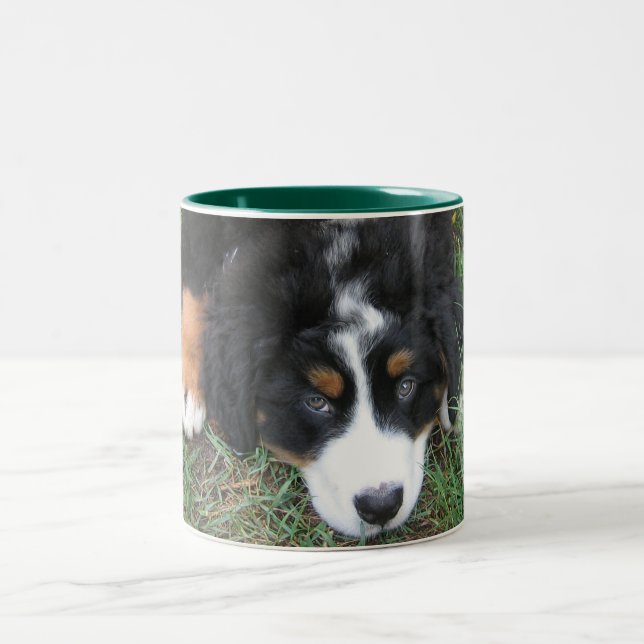 Caneca De Café Em Dois Tons Cachorro da Montanha Bernese (Centro)