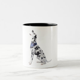 Caneca De Café Em Dois Tons Cachorro Dalmático