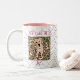 Caneca De Café Em Dois Tons Cachorro de Dia de as mães Personalizado