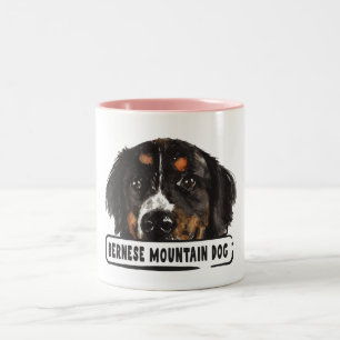 Caneca De Café Em Dois Tons Cachorro de Montanha Bernese