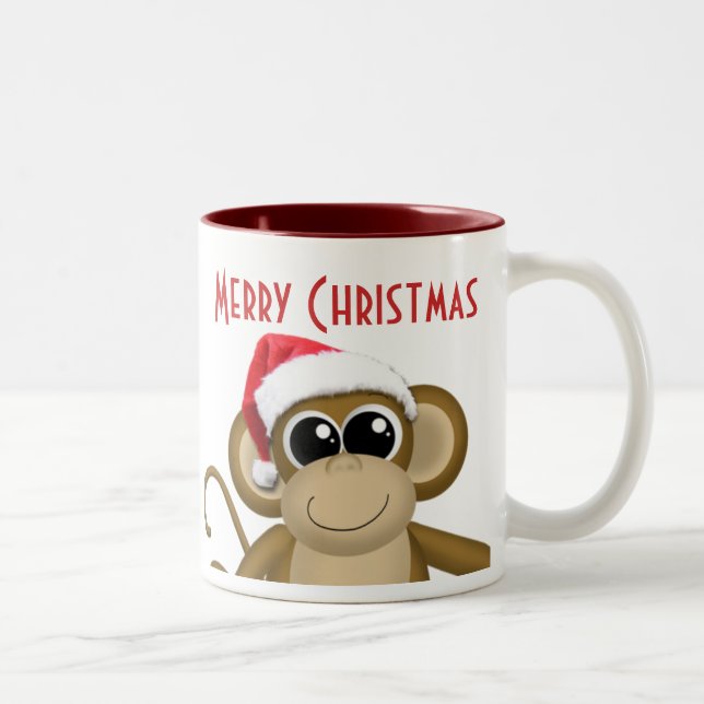Caneca De Café Em Dois Tons Cachorro Grande do Santa Hat (Direita)