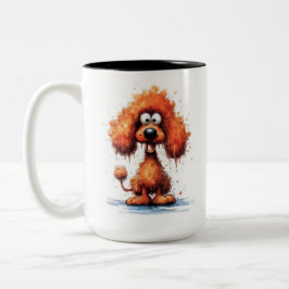 Caneca De Café Em Dois Tons Cachorro Monstro Engraçado: Chupacabra Chewy