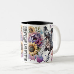 Caneca De Café Em Dois Tons Cachorro Pinto Chinês