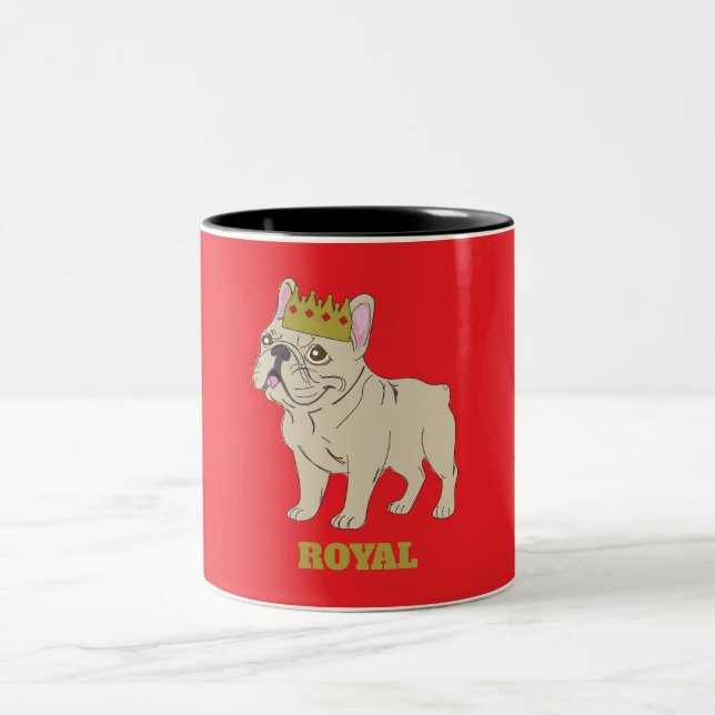 Caneca De Café Em Dois Tons Cachorro Real (Centro)