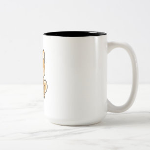 Caneca De Café Em Dois Tons Cachorro Shiba Inu Kawaii Fofo – Cachorrinho de De