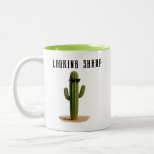 Caneca De Café Em Dois Tons Cacto com Óculos Escuros Looking Sharp - ELGIS