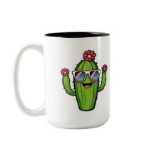 Cacto Fofo PNG - Cacto Flor Kawaii com Óculos de S
