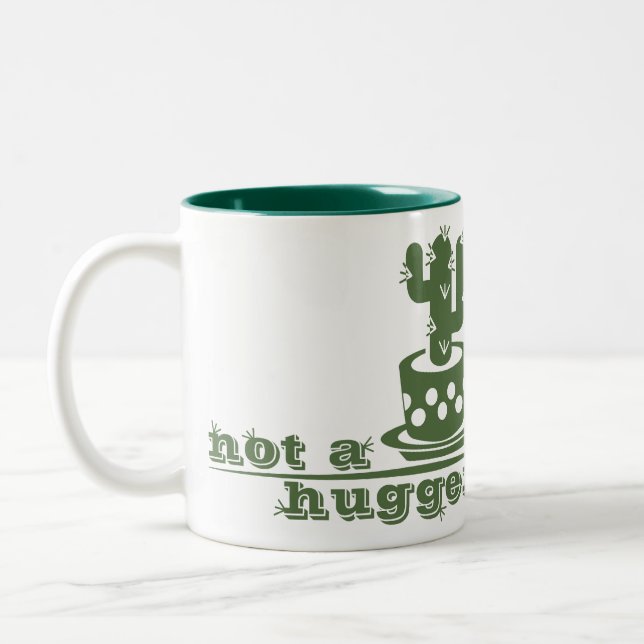 Caneca De Café Em Dois Tons Cactos não é um cacto engraçado (Esquerda)