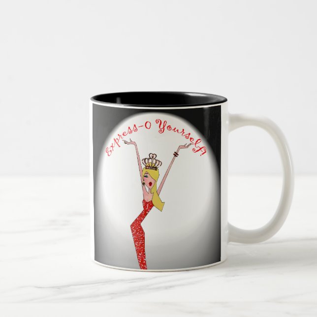 Caneca De Café Em Dois Tons "Cada dia apresenta um novo Broadway Act!" (Direita)