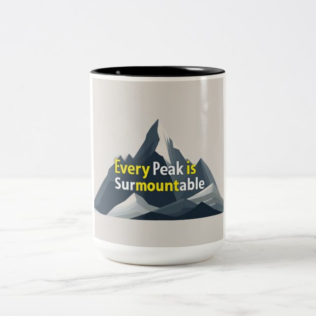 Caneca De Café Em Dois Tons Cada pico é supermontável (Centro)