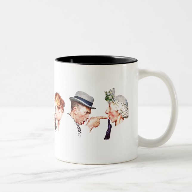 Caneca De Café Em Dois Tons Cadeia de Gossip 3 (Direita)