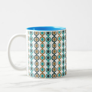 Caneca De Café Em Dois Tons Cadeia Moderna do Século Médio Escuro