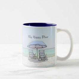 Caneca De Café Em Dois Tons Cadeiras de praia