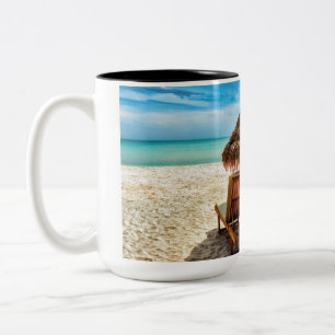 Caneca De Café Em Dois Tons Cadeiras de solteiro no travesseiro decorativo de