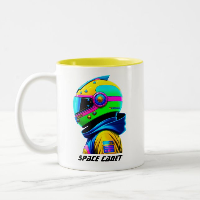 Caneca De Café Em Dois Tons Cadete Espacial (Esquerda)