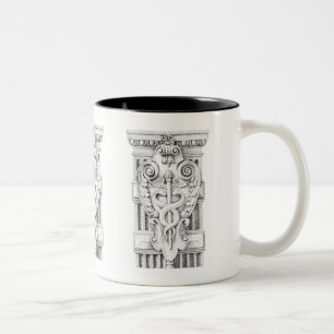 Caneca De Café Em Dois Tons CADUCEUS Black Two-Tone Mug