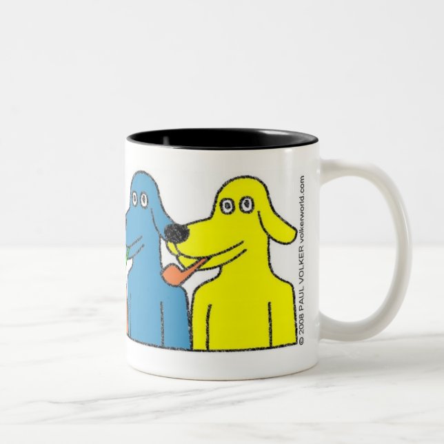 CANECA DE CAFÉ EM DOIS TONS CÃES $14,95 DE BUBBLE-PIPE (Direita)