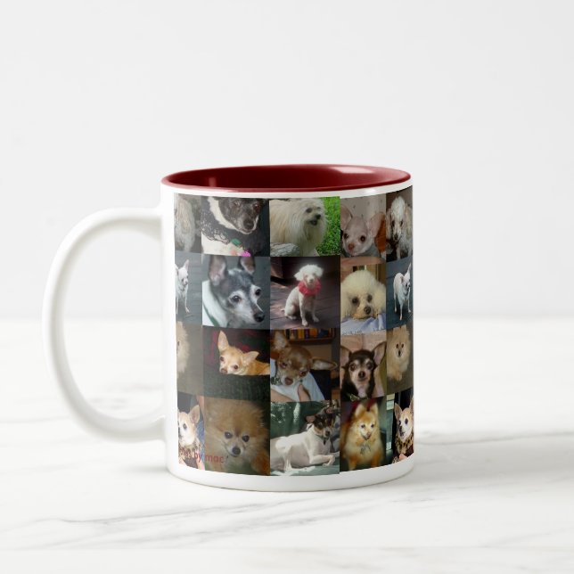 Caneca De Café Em Dois Tons Cães, cães, cães! (Esquerda)