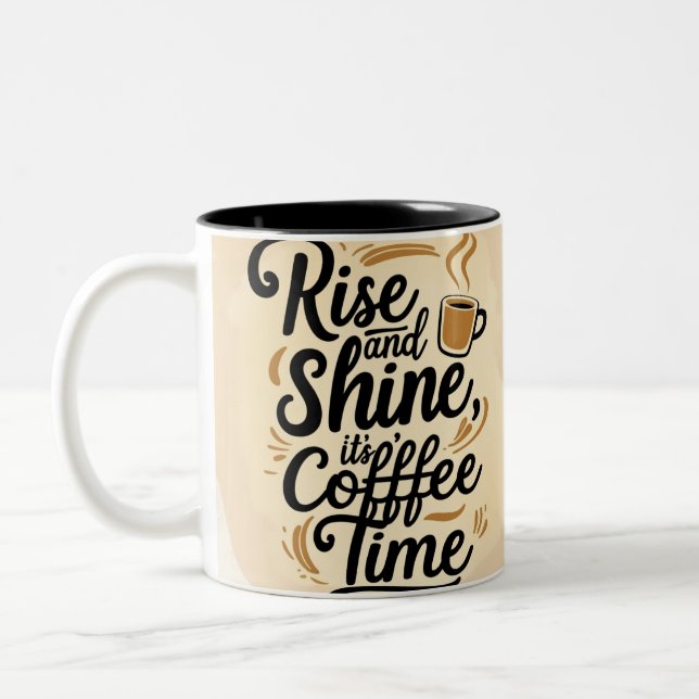 Caneca De Café Em Dois Tons café (Esquerda)