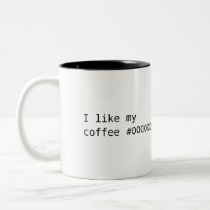 Caneca De Café Em Dois Tons Café #000000