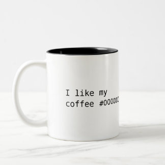 Caneca De Café Em Dois Tons Café #000000