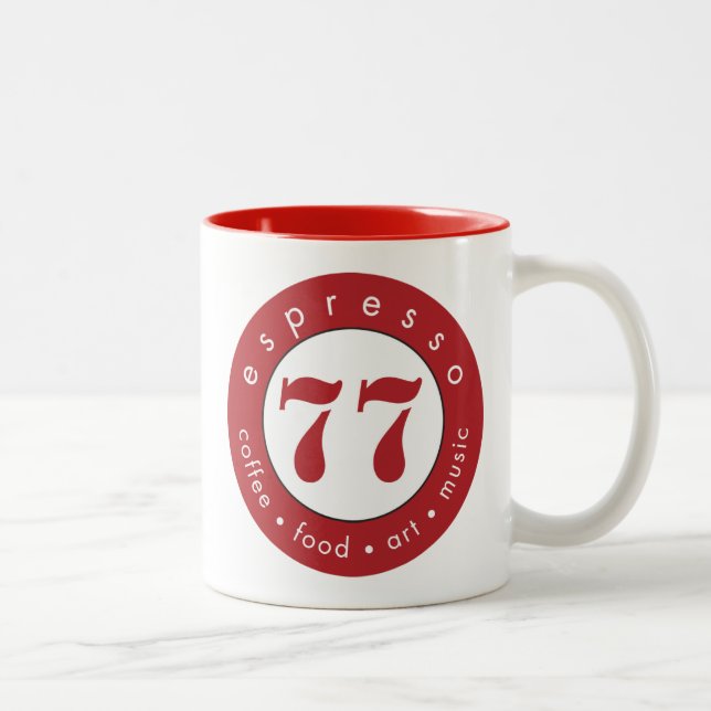 Caneca De Café Em Dois Tons Café 77 (Direita)