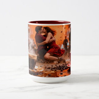 Caneca De Café Em Dois Tons Café 7 Amor