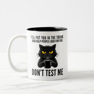 Caneca De Café Em Dois Tons Café Amante de Gatos Divertido 