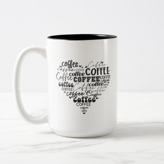 Caneca De Café Em Dois Tons Café Amantes de Mug (Esquerda)