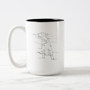 Caneca De Café Em Dois Tons Café American Staffordshire Terrier