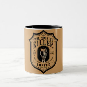 Caneca De Café Em Dois Tons Café Assassino de Espíritos mau