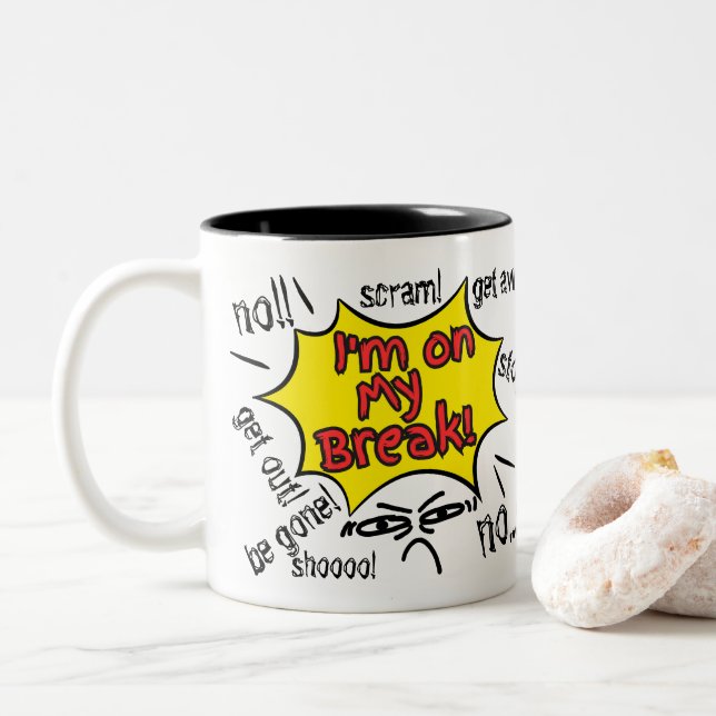 Caneca De Café Em Dois Tons Café Break (Com Donut)