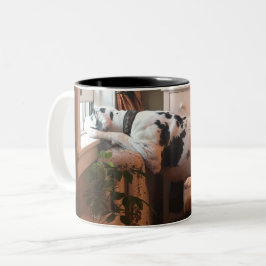 Caneca De Café Em Dois Tons Café com Dottie!