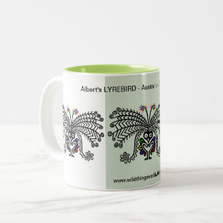 Caneca De Café Em Dois Tons Café com pancada - LyreBIRD Legal - Austrália - Na