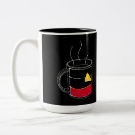 Caneca De Café Em Dois Tons Café Críticamente baixo