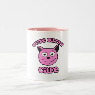 Caneca De Café Em Dois Tons Café da Gatinha Fofa