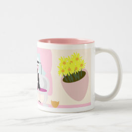 Caneca De Café Em Dois Tons Café da manhã com Stephanie Deluxe