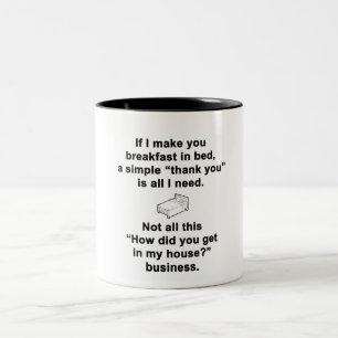 Caneca De Café Em Dois Tons Café da Manhã na Cama