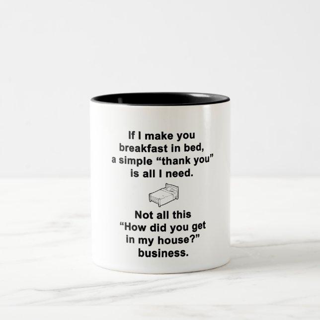 Caneca De Café Em Dois Tons Café da Manhã na Cama (Centro)
